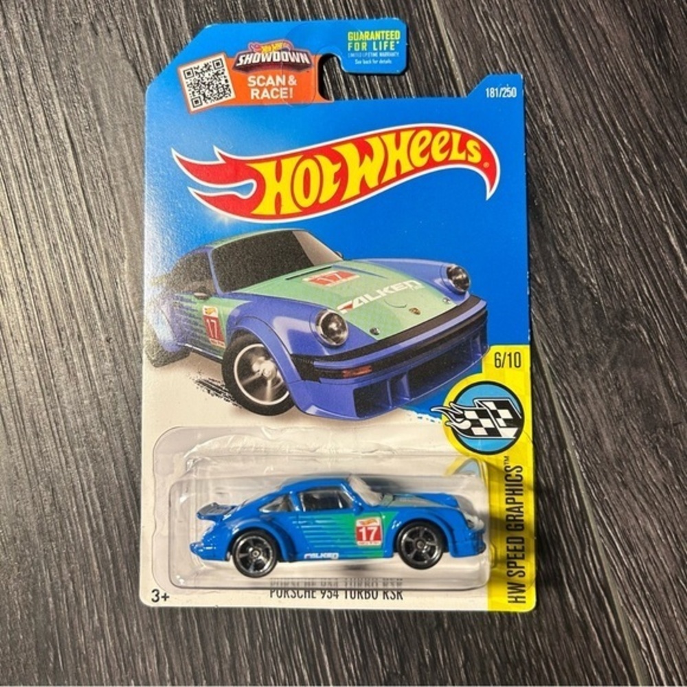 Hot Wheels Porsche 934 Turbo RSR Falken 181/250 HW Speed Graphics 6/10 Blue